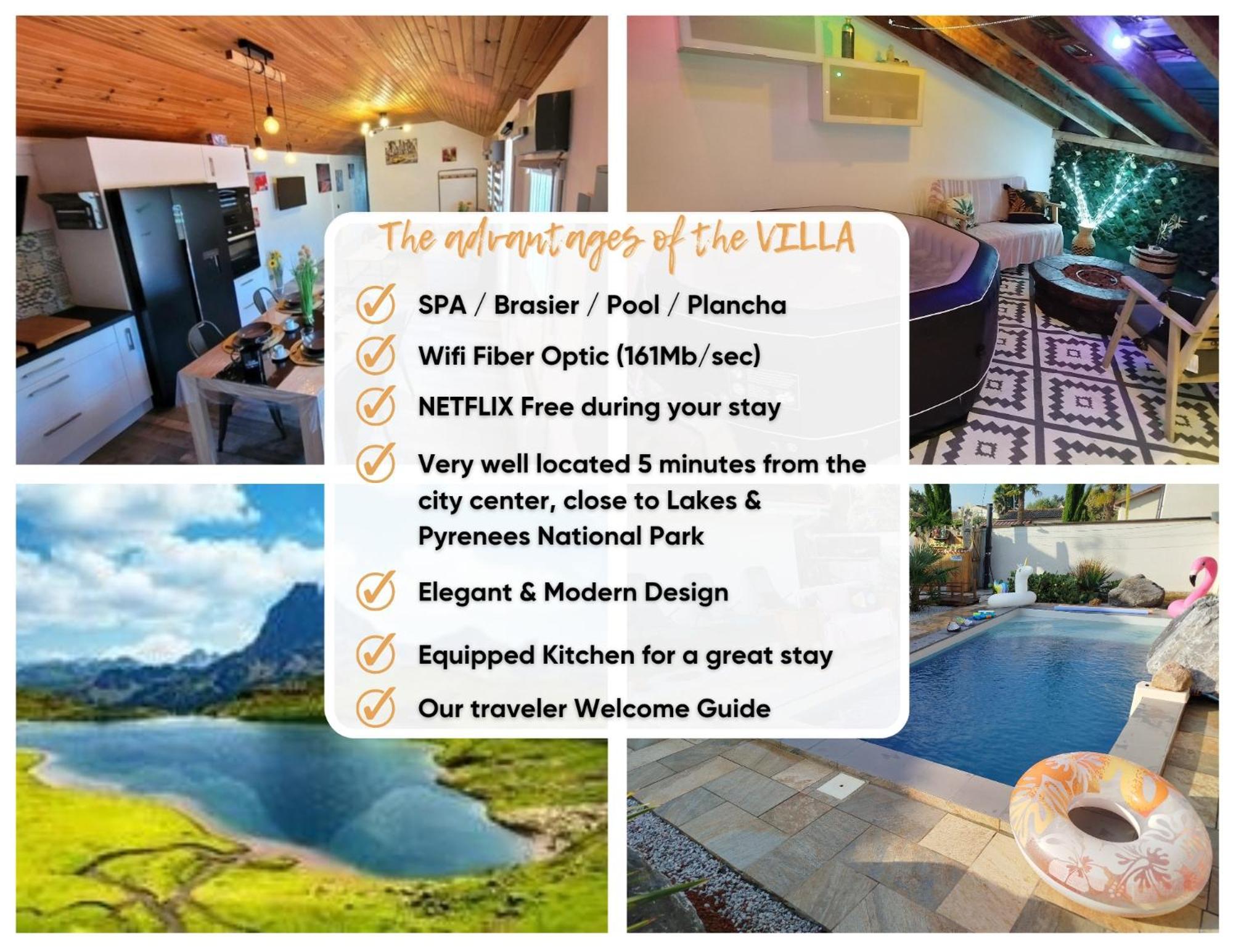 Сasa de vacaciones Escapade Du Roi Henri Iv A Entierement Privee 6 Personnes & Bebe Avec Spa, Brasero & Piscine Ideale Vacances, Week-end, Repos Ou Teletravail Pau